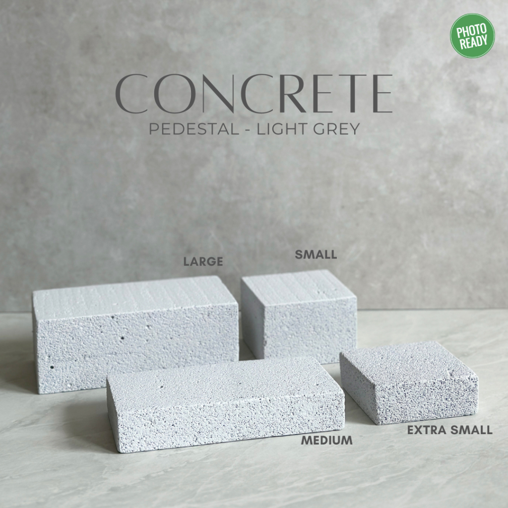 CONCRETE PEDESTAL - PHOTO PROPS FOTO PROPS KUBUS BALOK FOTO FOOD PROP ALAS MAKANAN FOTO BACKDROP