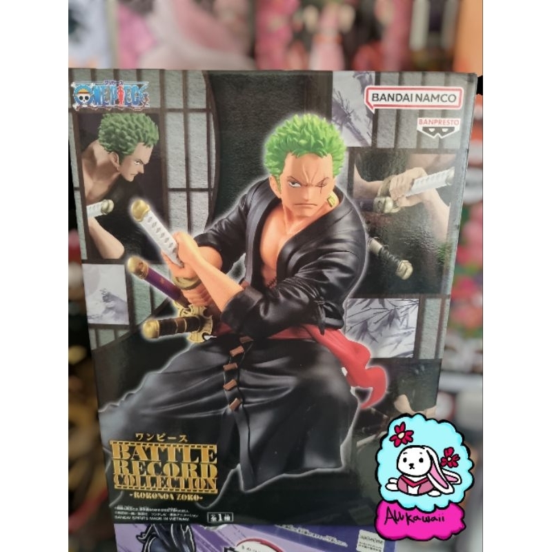 Bandai Battle Record Collection Action Figure Original One Piece Zoro