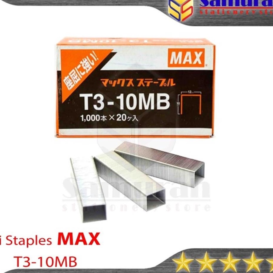 

PENAWARAN SPESIAL Isi Staples Max MAX T31MB 12 x 1 mm Ori Refill Tacker T3 1MB Made In Japan isi Stepler Tembak Kecil Asli Jepang