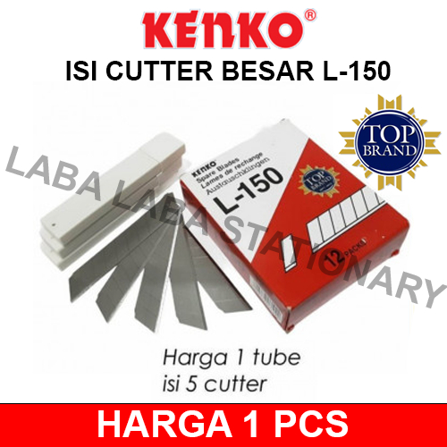 

ISI CUTTER KENKO BESAR L 150 / L-150 REFILL KATER KARTER PISAU PEMOTONG SERBAGUNA [PCS]