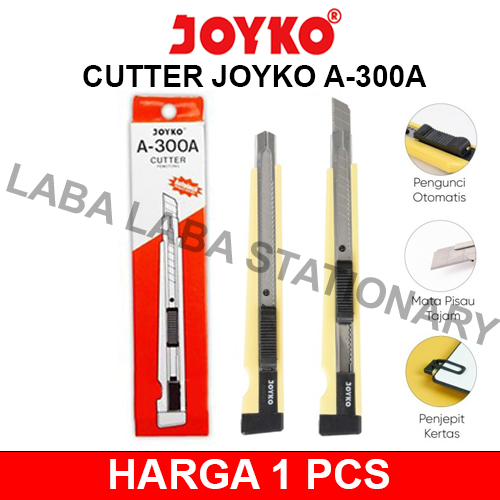 

CUTTER JOYKO KECIL A 300A FITUR AUTOLOCK PENGUNCI OTOMATIS PISAU PEMOTONG SERBAGUNA KATER [PCS]