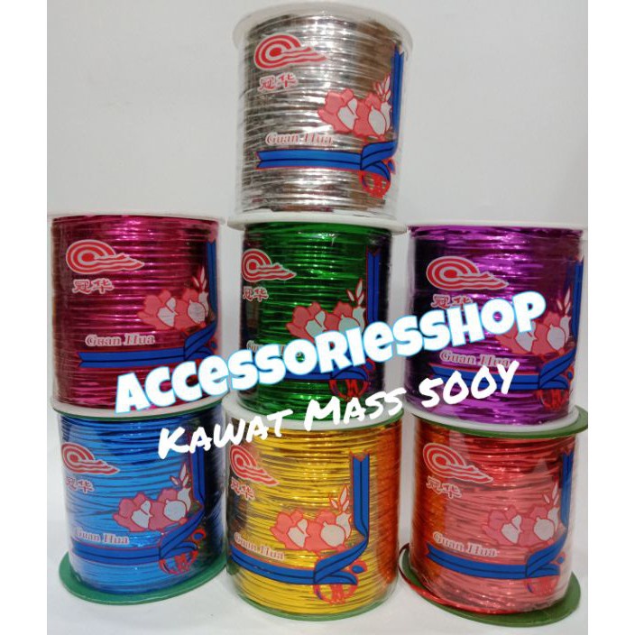

MURAH ABIEZ Kawat Mass 5Y WarnaKawat Souvenir 1Roll