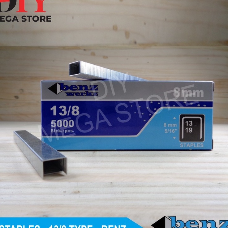 

PANAS Isi stapler 138 benz werkz staples tembak angin 5 pcs isi staples Staples 138 Benz Werkz isi 5 Pcs Staples R23 Jok Motor Sofa Kayu dll dan Kodenki isi staples 138 mm stapler isi staples manual R23 5pcs Kodenki Isi Staples 138 Tembak