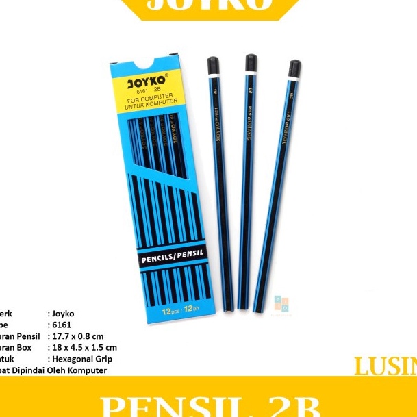 

MANTAP Pensil Kayu 2B Ujian Komputer 6161 Lusin