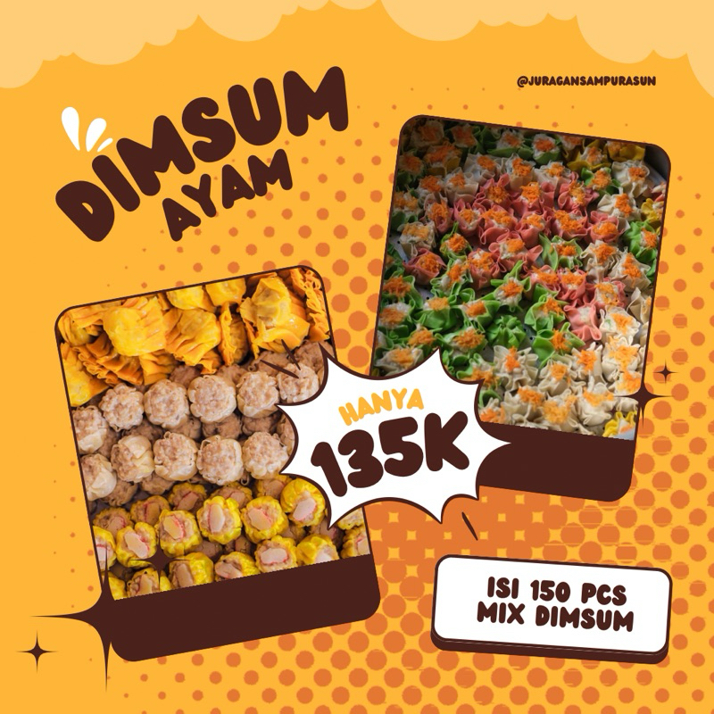 

Grosir Dimsum Ayam Seribuan Bandung Aneka Toping