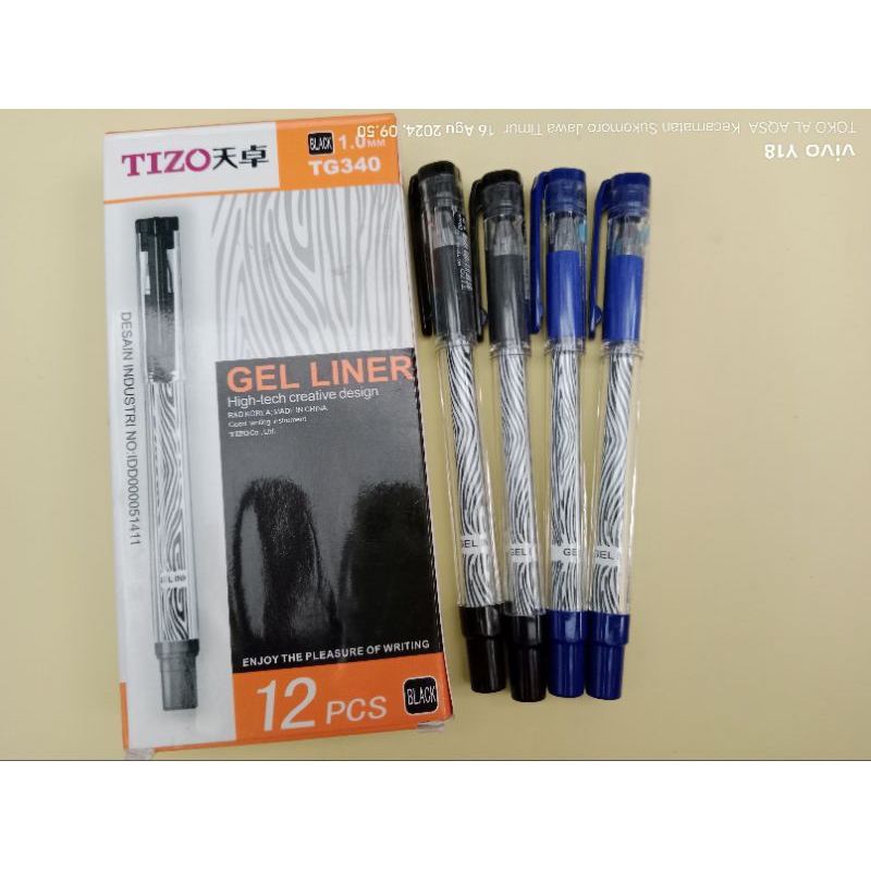 

Bolpoin//Pulpen Gell Tizo 1.0mm ( 1pcs )