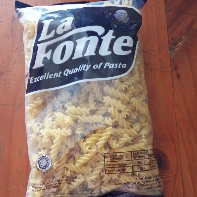 

Fusili Fusilli La fonte 500gr