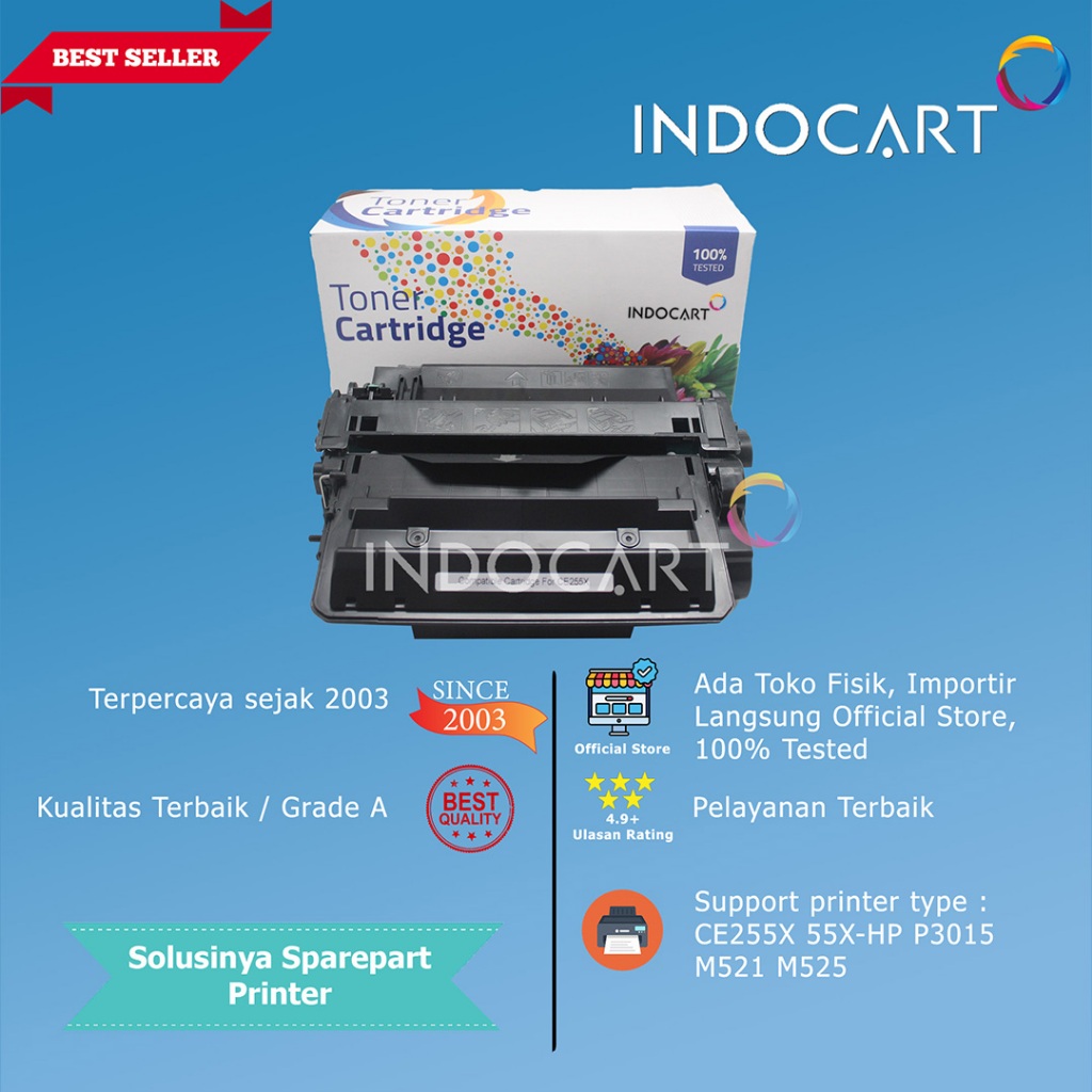 Toner Cartridge Compatible CE255X 55X-Printer LaserJet HP P3015 M521 M525