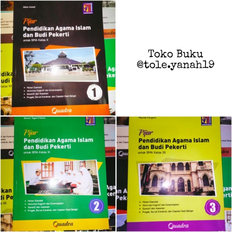 Buku Quadra Pijar Pendidikan Agama Islam dan Budi Pekerti SMA Kelas 10-12 Kurikulum Merdeka