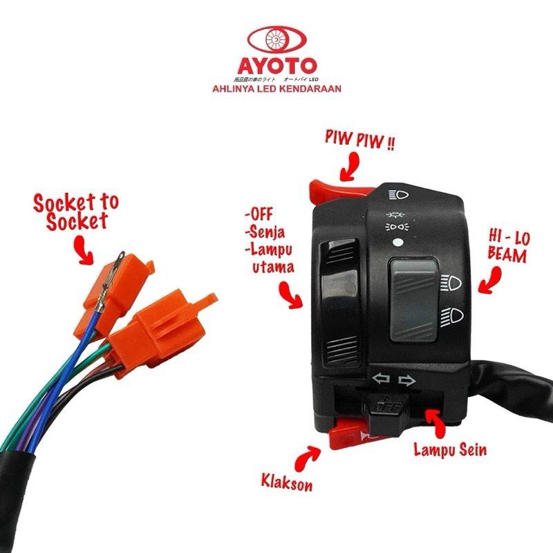 SAKLAR KIRI MOTOR VIXION OLD best quality Saklar piwpiw motor