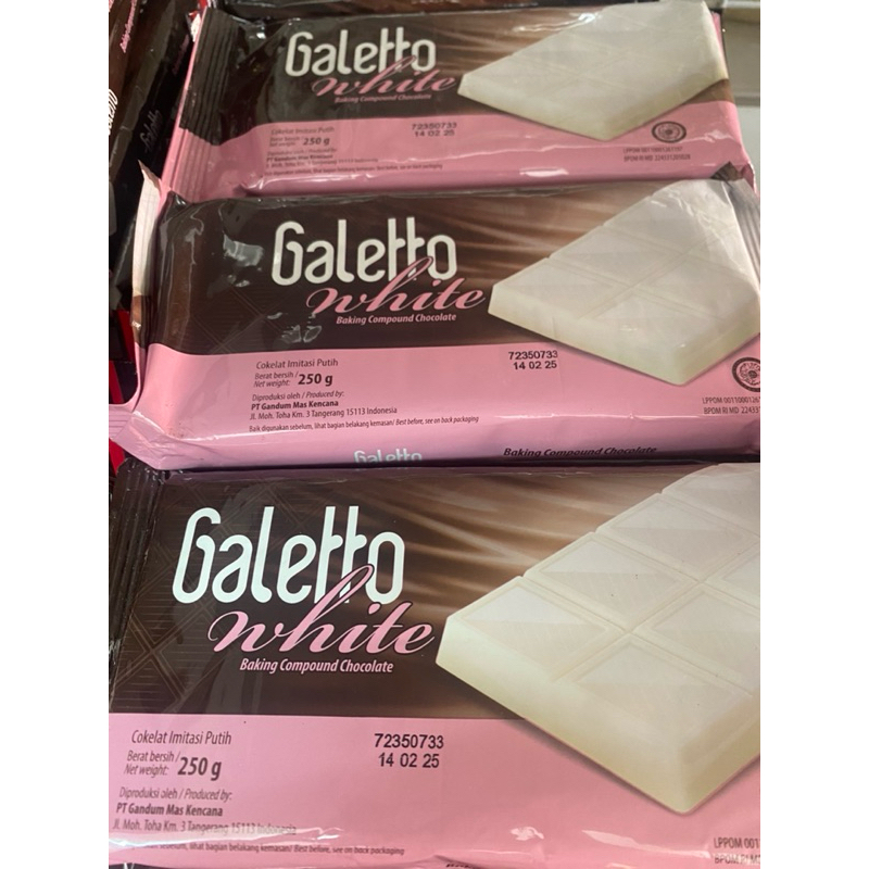 

Galetto White Cokelat Compound 250g