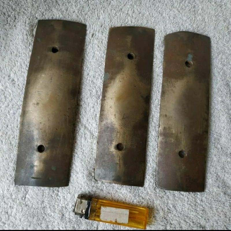 Pajangan Vintage 3 Batangan Kuningan Ex Demung Saron Gamelan