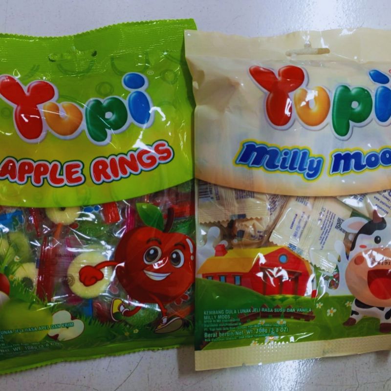 

Yupi permen apple rings & milly moos 120gr