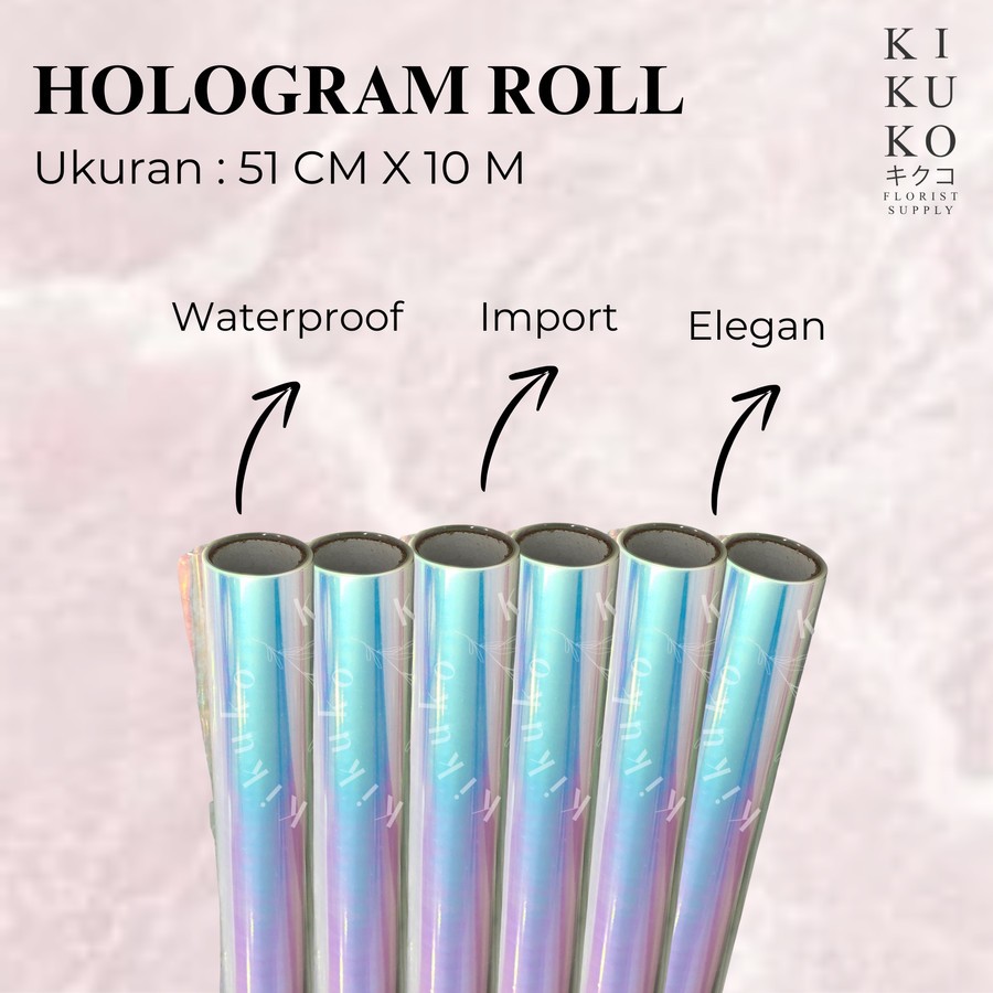 

Hologram Wrapping Roll - Kertas Bunga - Ukuran 51 CM X 10 M