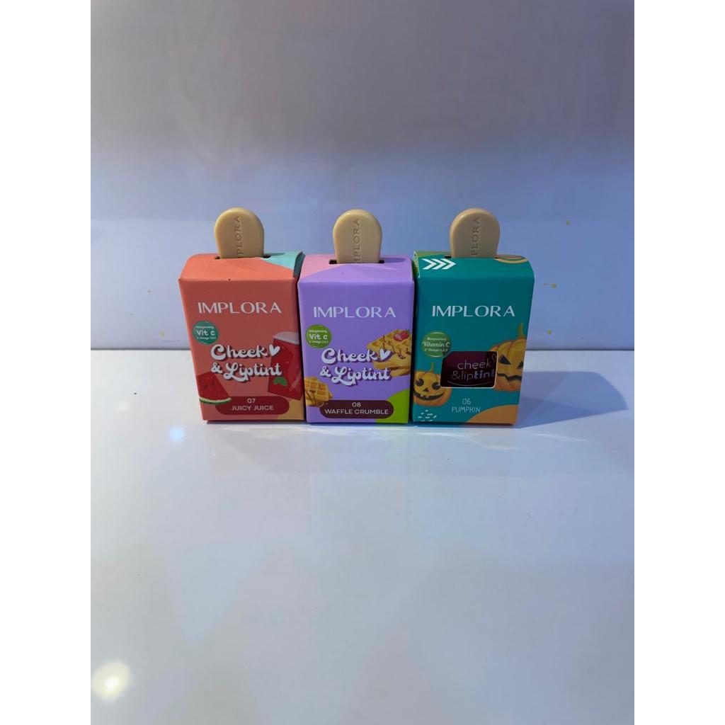 IMPLORA CHEEK LIPTINT 5.5 GR | 07 JUICY JUICE | 08 WAFFLE CRUMBLE | 06 PUMPKIN |
