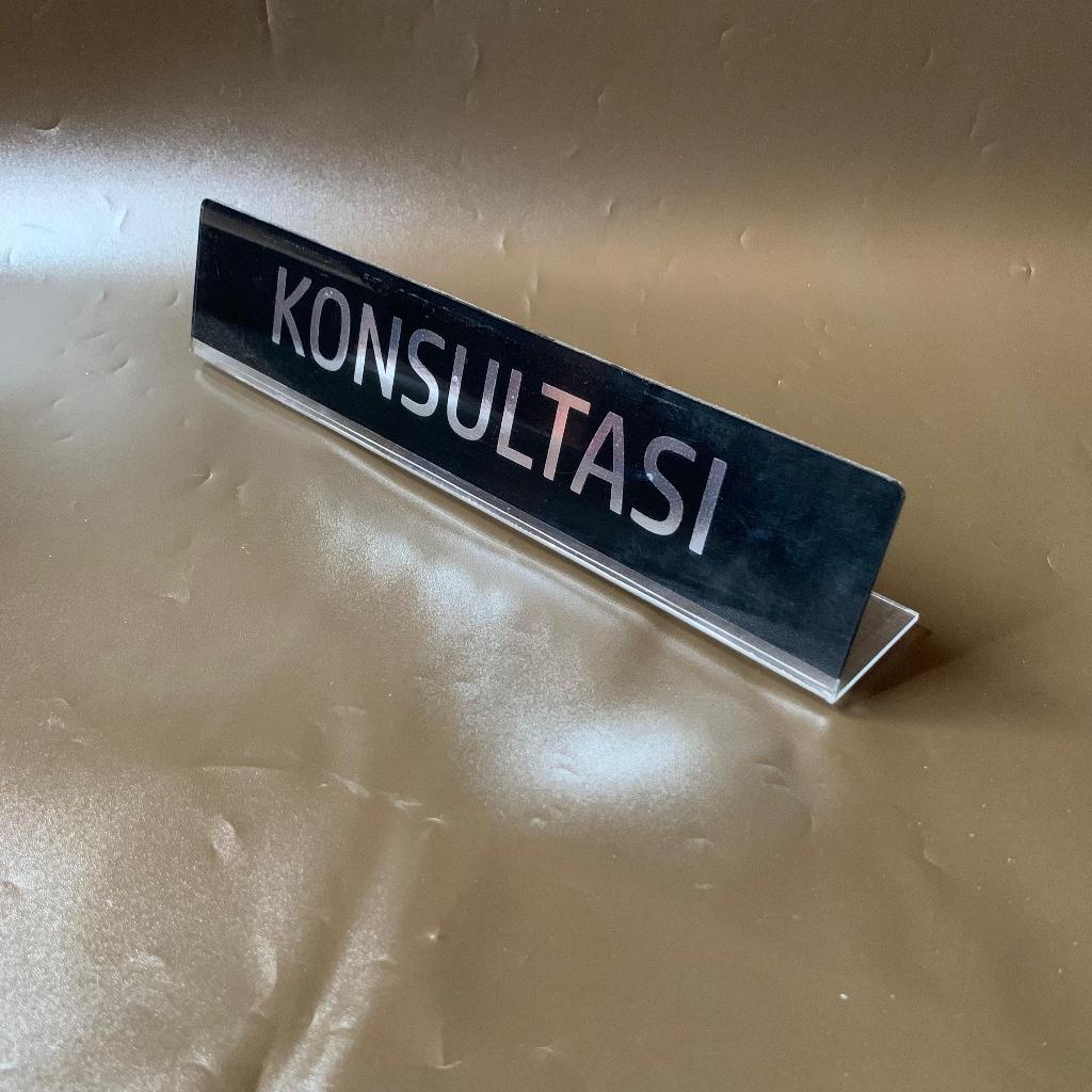 

Akrilik Meja Konsultasi | Akrilik Lipat Tipe L | Acrlic Tanda Meja Konsultasi | Farmasi Kesehatan