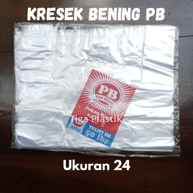 Kantong Kresek Bening PB Ukuran 24
