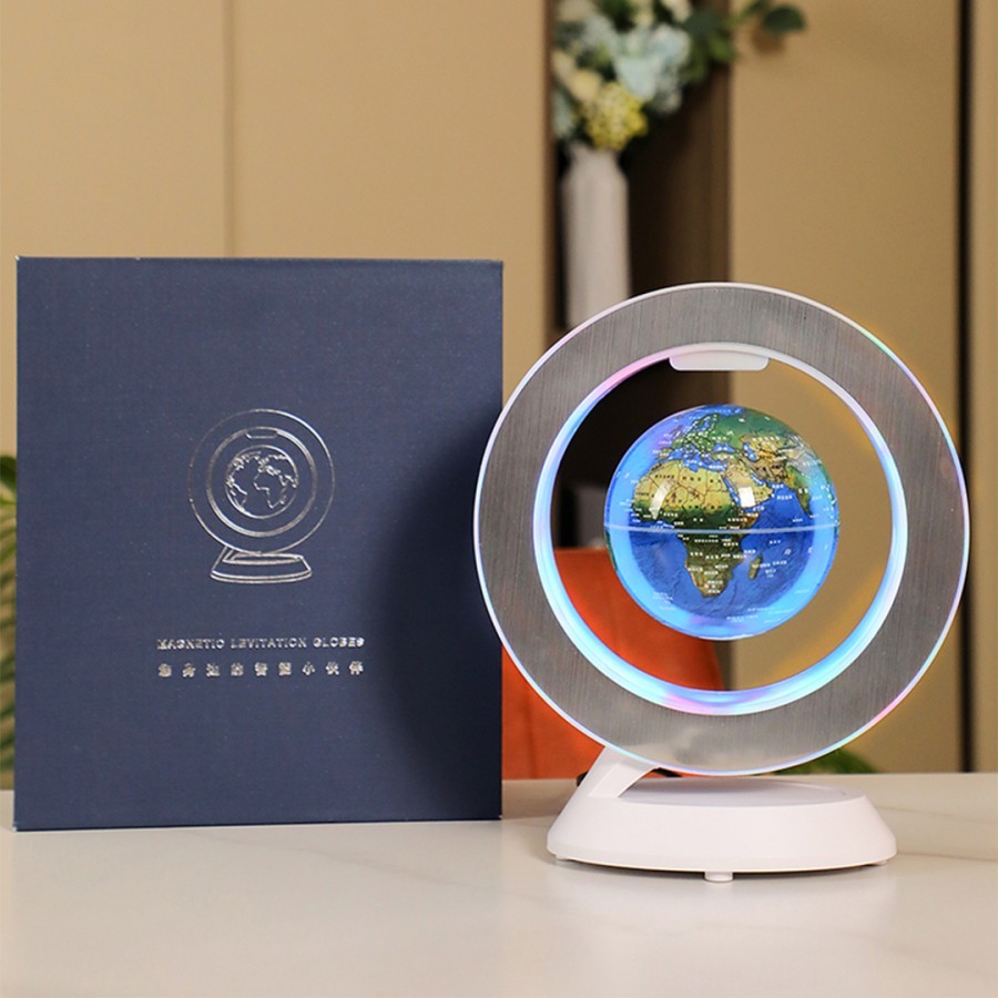 Dekorasi Kantor Ornamen Peta Dunia LED / Megnatic Levitation Globe M11