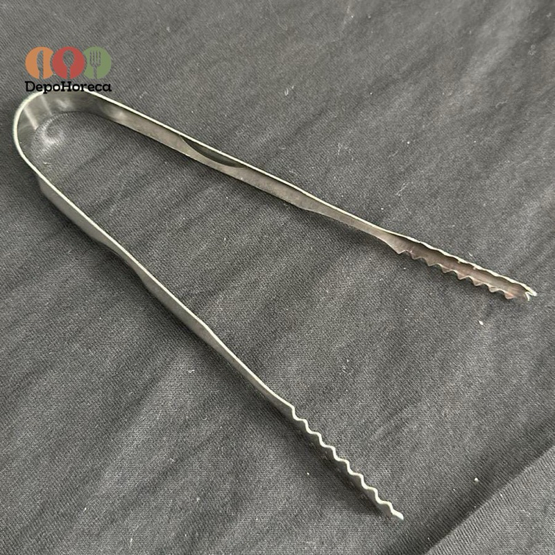 Ice Tong / Food Tong Stainless Steel / Penjepit Es Batu / Alat Jepit Capit Capitan Ice Cube
