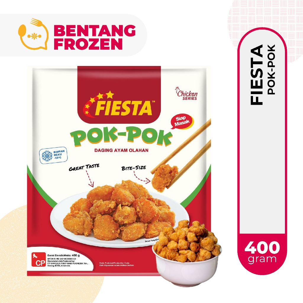 

Fiesta Ayam Pok Pok 400gr / Nugget Pokpok / Fiesta Pokpok 400gr