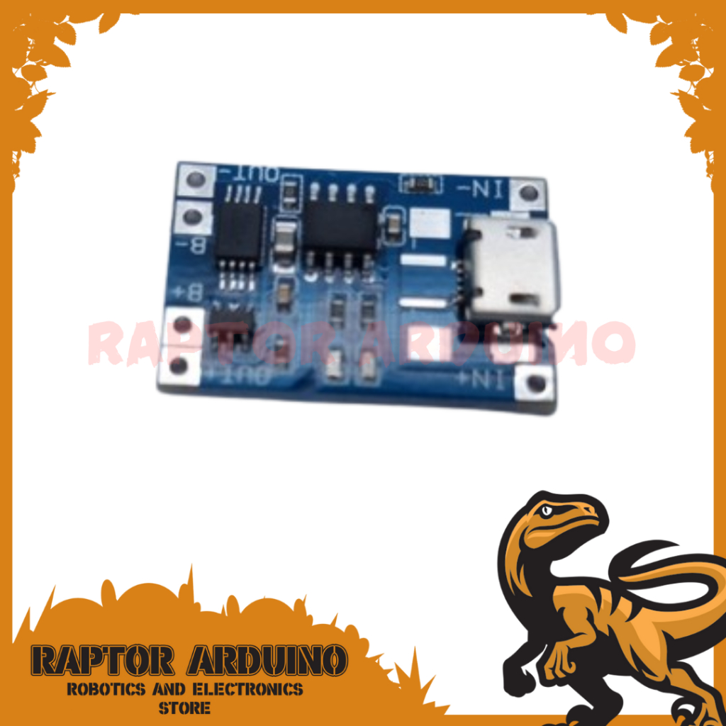 TP4056 1A 5V Lithium Lipo 18650 Battery Charging Micro USB proteksi