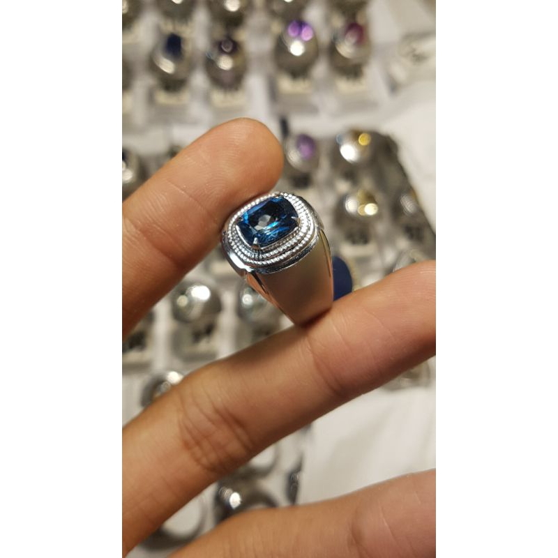 emban ikat ring monel super dofff handmade kosongan tanpa batu model kotak