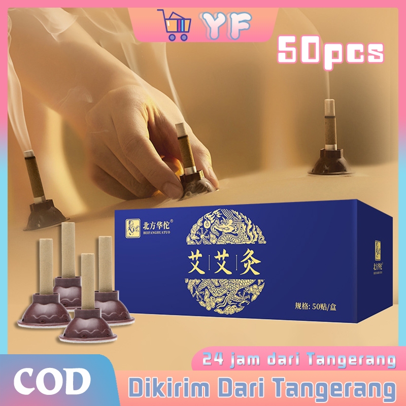 50Pcs Moxa Stick Moksa Tempel Moxibustion Moksibusi