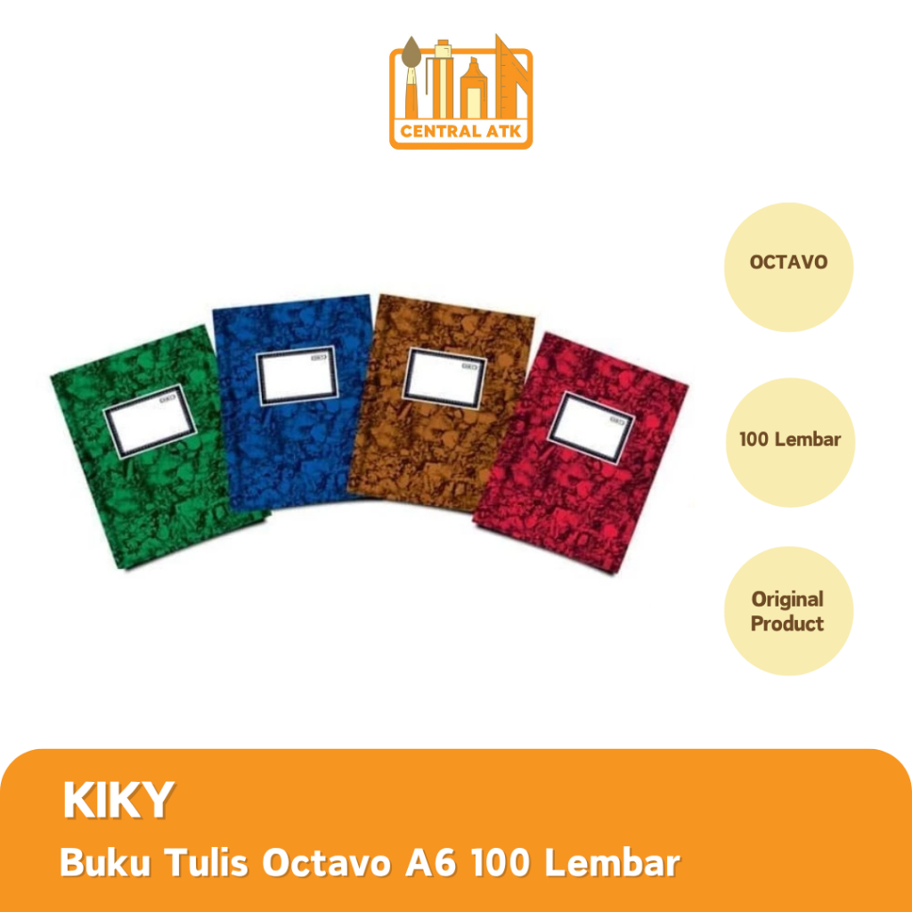 

BUKU TULIS OCTAVO A6 100 LEMBAR KIKY