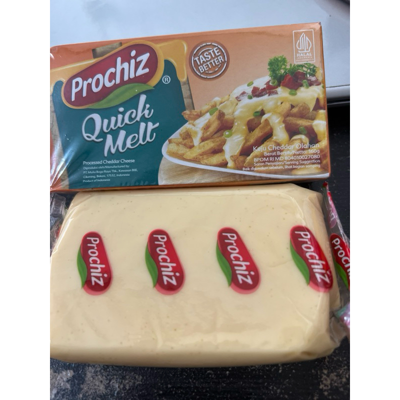 

keju prochiz foil 165gr / gold & cheddar / mozarella / spread / quickmelt / kraft all in