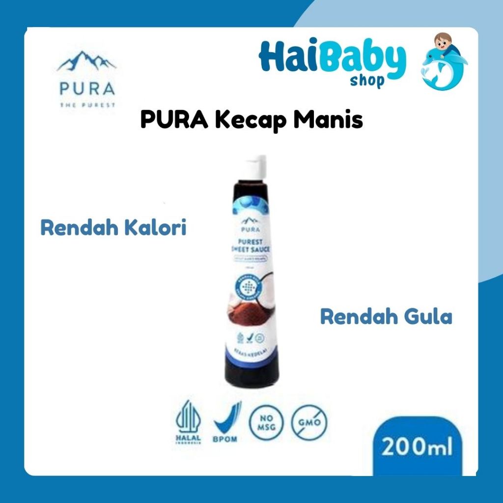 

Pura Kecap Manis (200ml) - Purest Sweet Sauce - Rendah Gula - Organik - Rendah Kalori - Kecap Manis Kelapa