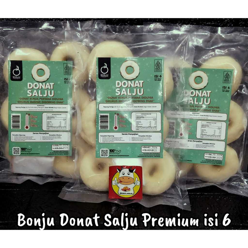 

BONJU DONAT SALJU PREMIUM ISI 6PCS-FROZEN FOOD-BRONTZ JOGJA