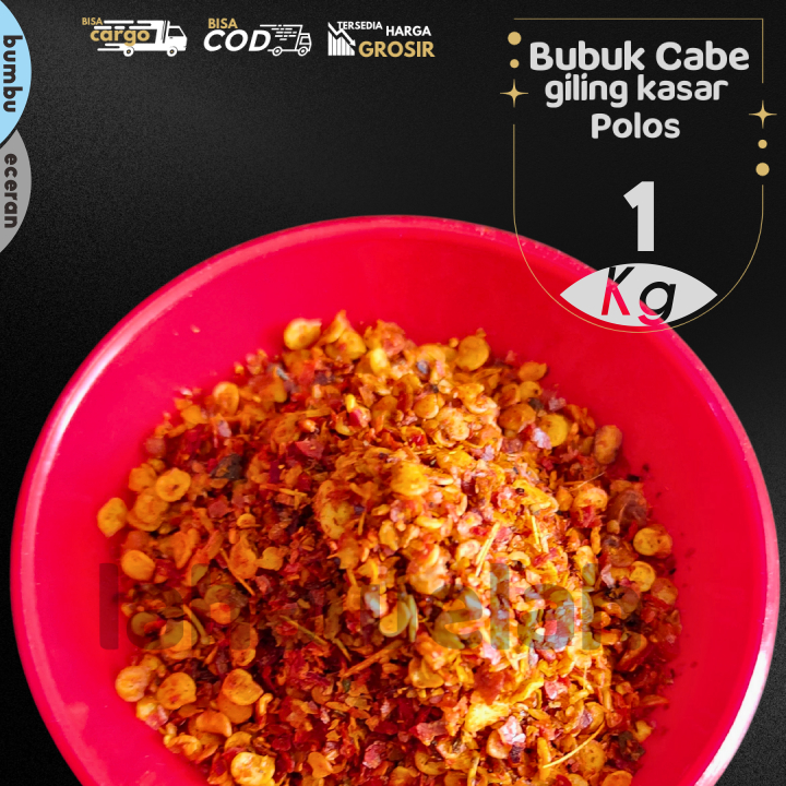 

Bumbu CABE Bubuk Kasar rasa POLOS 1KG by Lahawelah