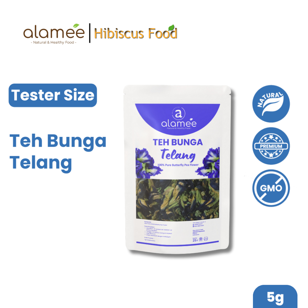 

Teh Bunga Telang Kering Butterfly Pea Tea Herbal Organik Alami 10 Gr Dutchi Farm