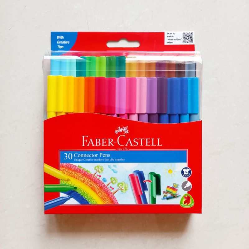 

[ MURAH ] Spidol 30 Warna Color Marker Connector Pen - Faber Castell ( 3 VARIAN )