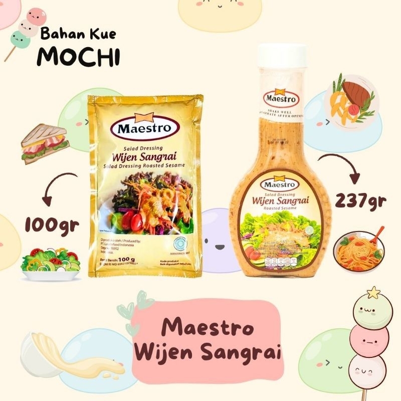 

Maestro Wijen Sangrai Roasted Sasame 100gr / Salad Dressing