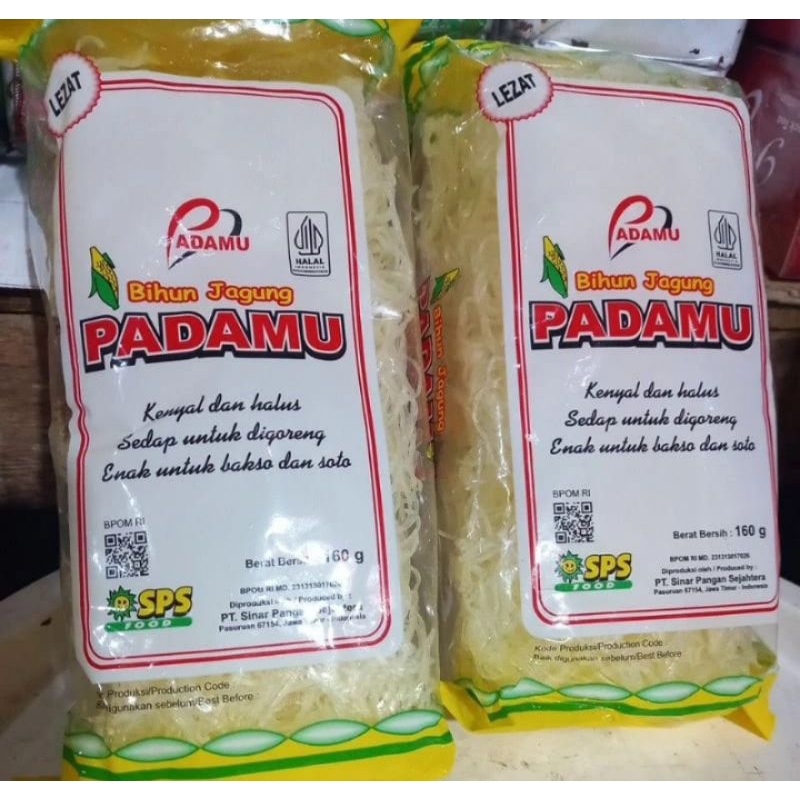 

Bihun Jagung Merk PADAMU KUNING 160gr