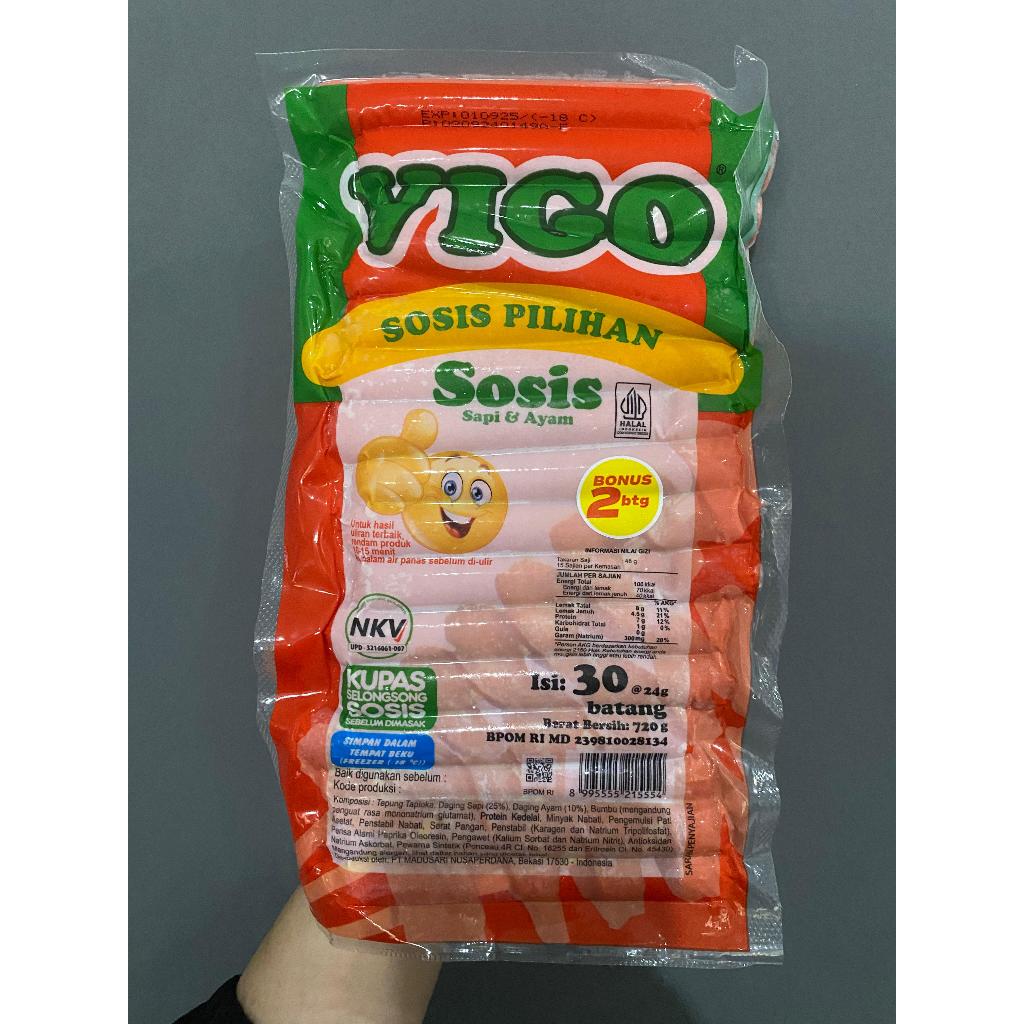 

VIGO Sosis Merah Sapi Kombinasi Ayam (32bj) 720 Gram