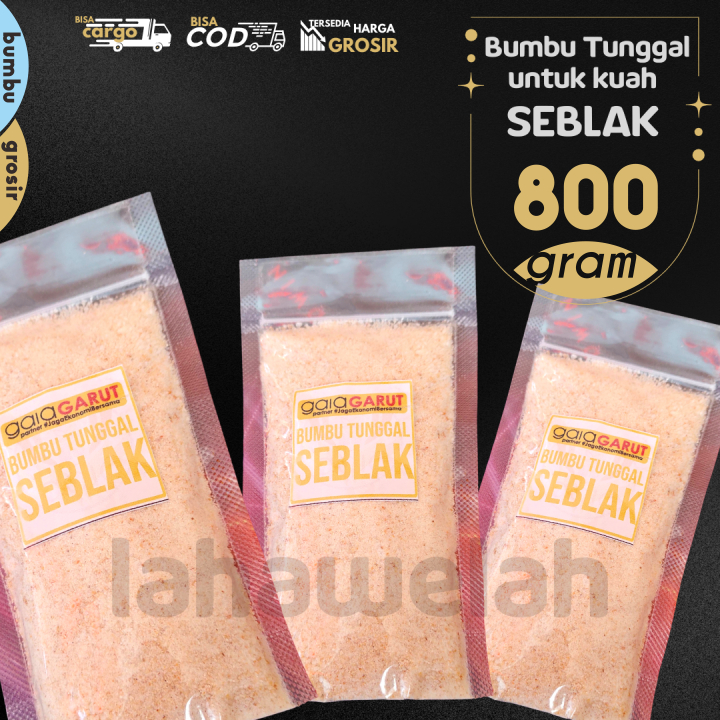 

GROSIRAN - 800gr Bumbu TUNGGAL kuah SEBLAK instan 4 x 200gr by Lahawelah