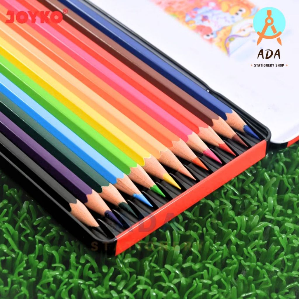 

Pensil warna Kaleng JOYKO CP-12TC/ metal case color pencils