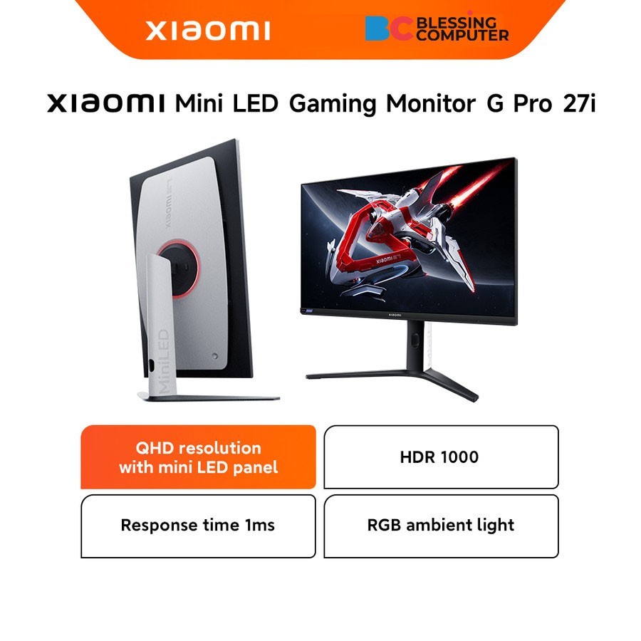 Monitor XIAOMI 27 G Pro 27i Gaming QHD 180Hz 1ms