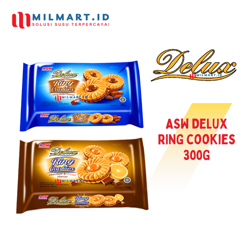 

ASW DELUX RING CHOCOLATE COOKIES 300G BISKUIT COKLAT CAMILAN COKELAT JAJANAN