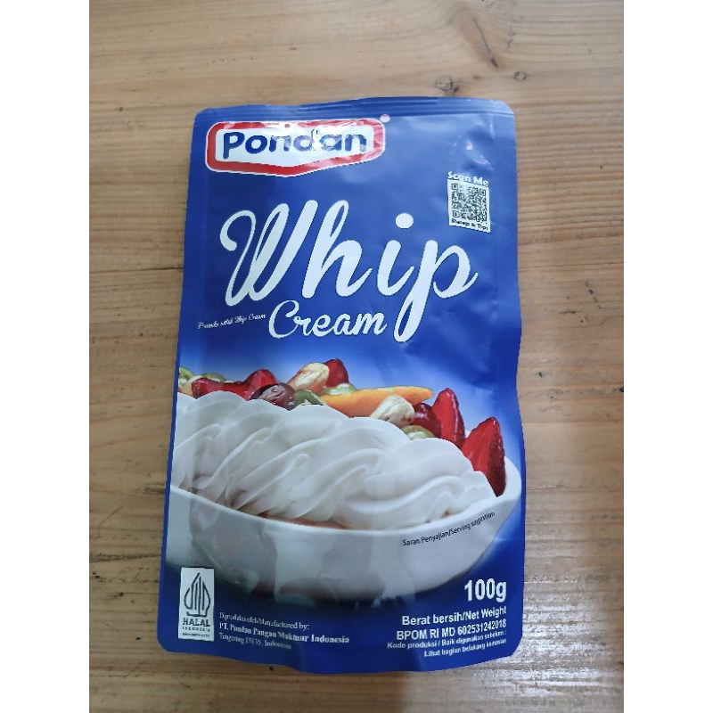 

Pondan Whip Cream Pouch 100g