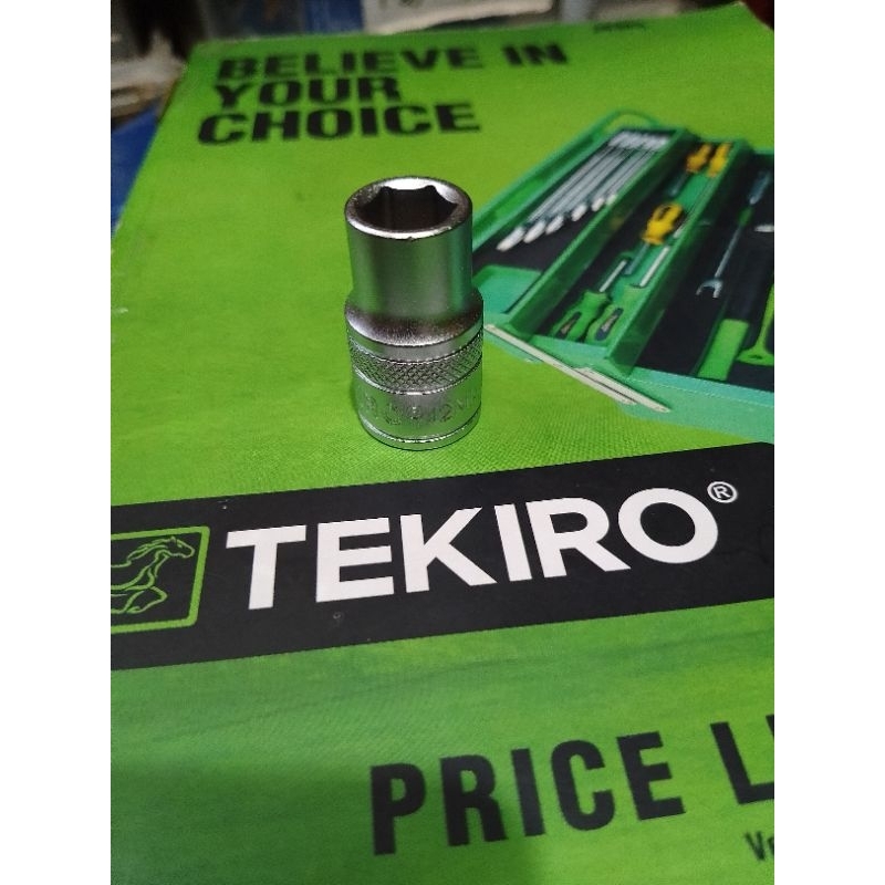 Kunci sok 12 mm Tekiro - Mata sok 12 mm DR 1/2" - 6 point - socket
