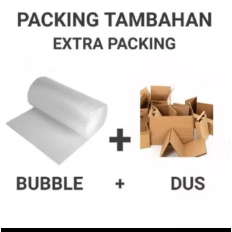 

Packing tambahan bubble wrap+ kardus