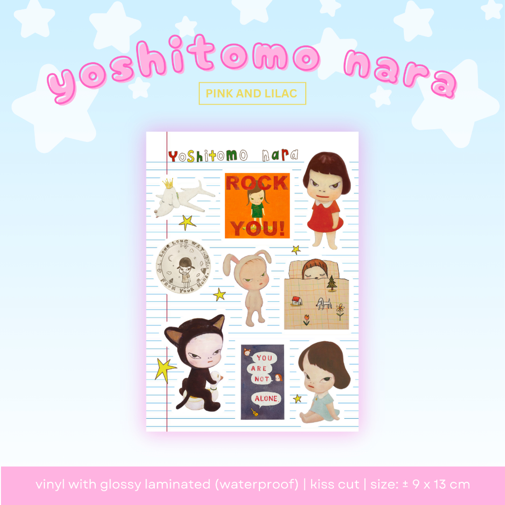 

Sticker Sheet Yoshitomo Nara | Deco Sticker Vinyl Waterproof