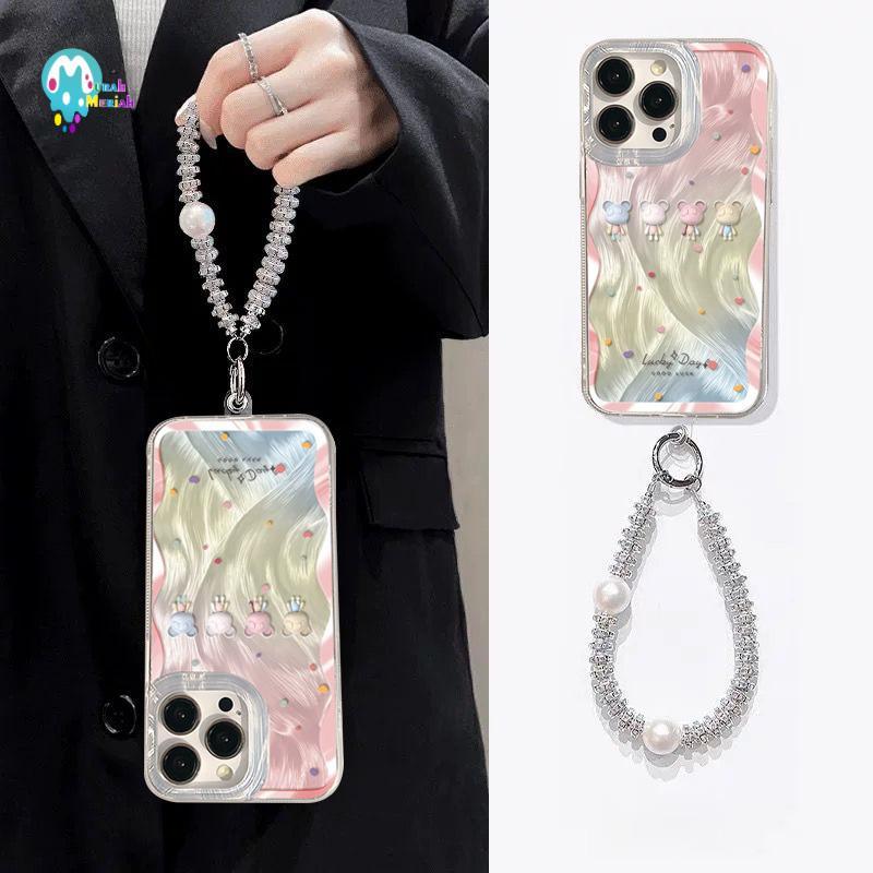 GL063 Gradient Feather Case Lucky Day With Charm Hardcase Casing Hp Compatible For Samsung A07 A03 A