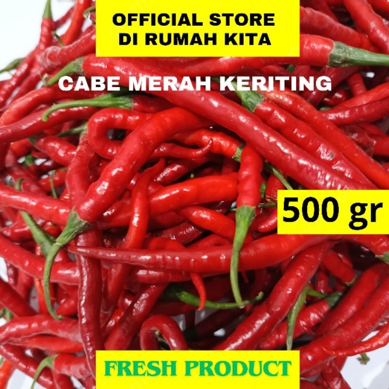 

Cabe Merah Keriting Segar 500 gr
