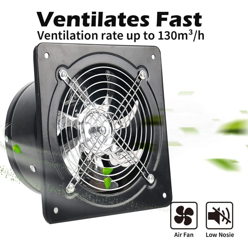 Exhaust Fan 4/6/8Inch Exhaust Fan Dinding Kipas Exhaust Ventilasi Dinding Booster Fan