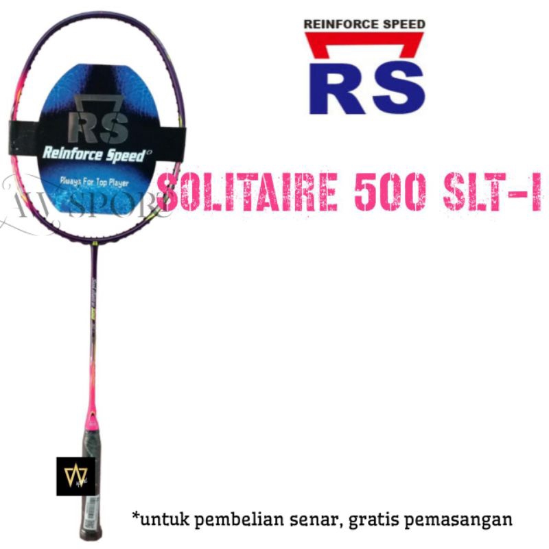 Raket Badminton RS SOLITAIRE 500 SLT-I 5U G6 / Raket Bulutangkis Original