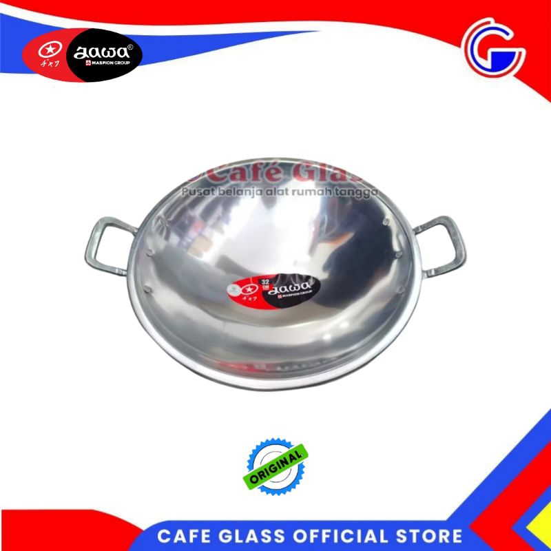 WAJAN ALUMINIUM RINGAN MASPION 30CM / 32CM – WAJAN NASI GORENG JAWA ANTI LENGKET